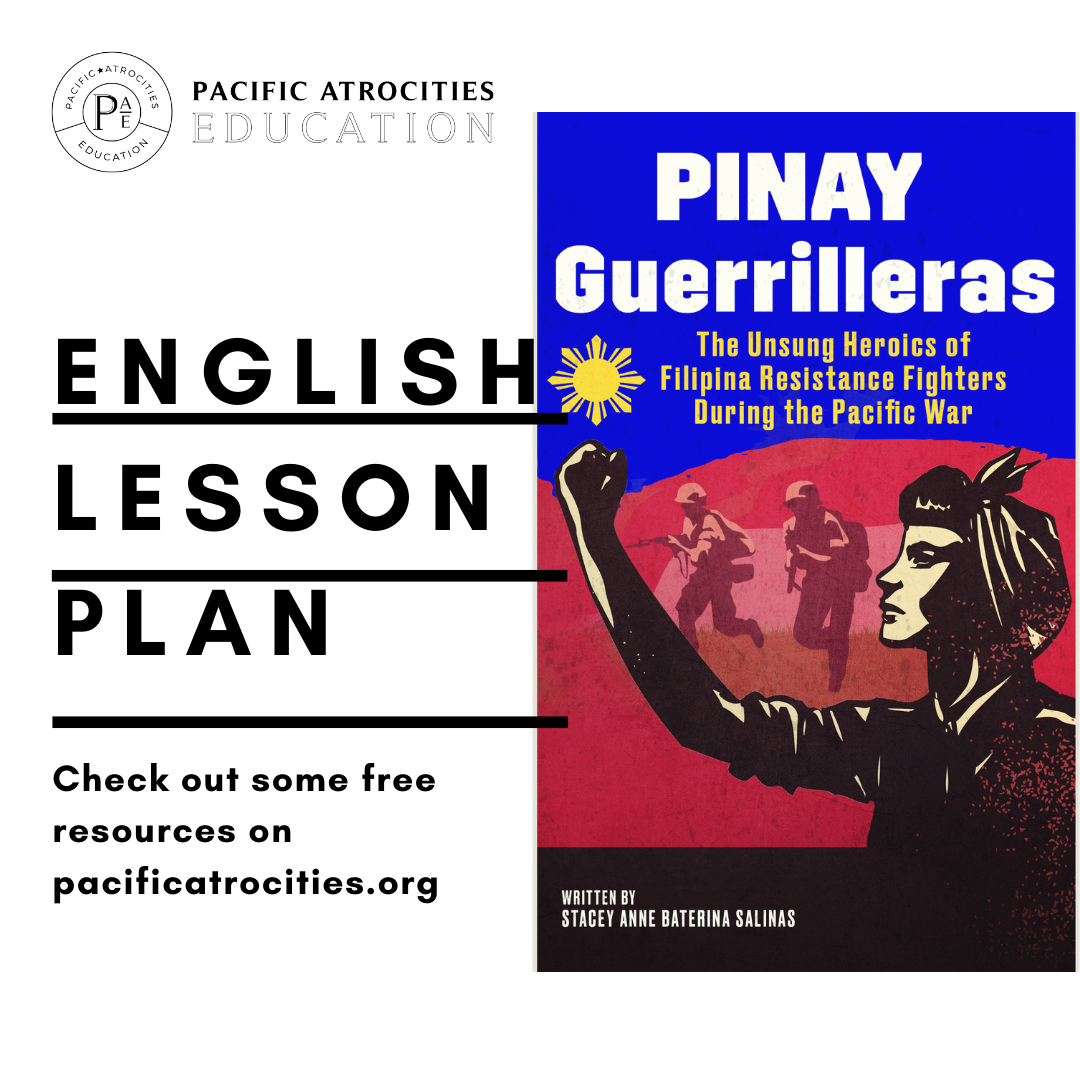 Pacific Atrocities Education Lesson Plan cover for Pinay Geurrilleras
