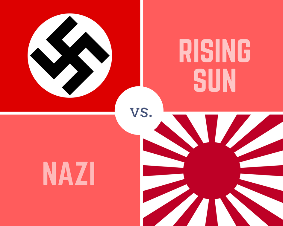 Nazi Flag vs. Rising Sun Flag - Pacific Atrocities Education