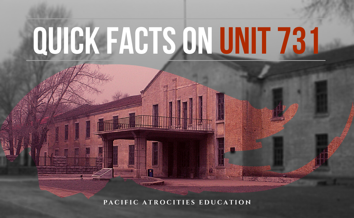 Header graphic featuring photo of Unit 731 building.