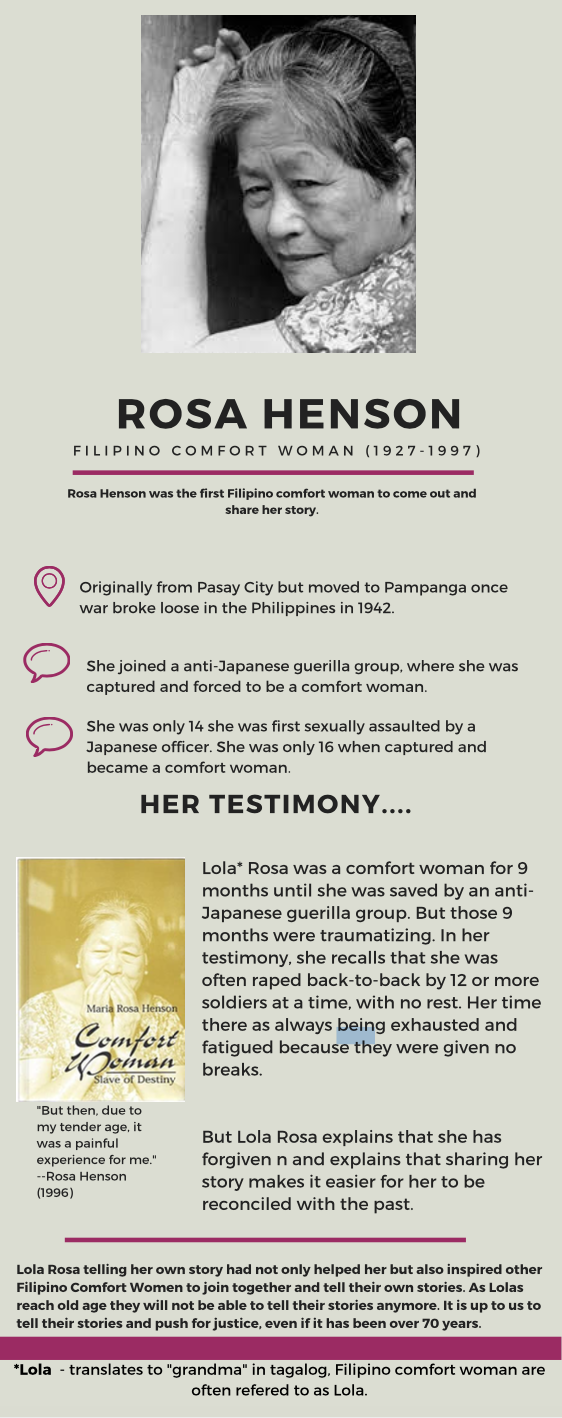 Rose Henson- A Filipino Comfort Woman Survivor pic