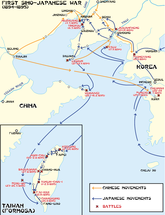 Sino-Japanese War Map