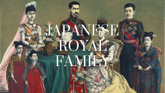 Photo of the Japanese Royal Family sitting