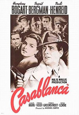 World War II Movies With Academy Award and/or Golden Globe Awards: Casablanca