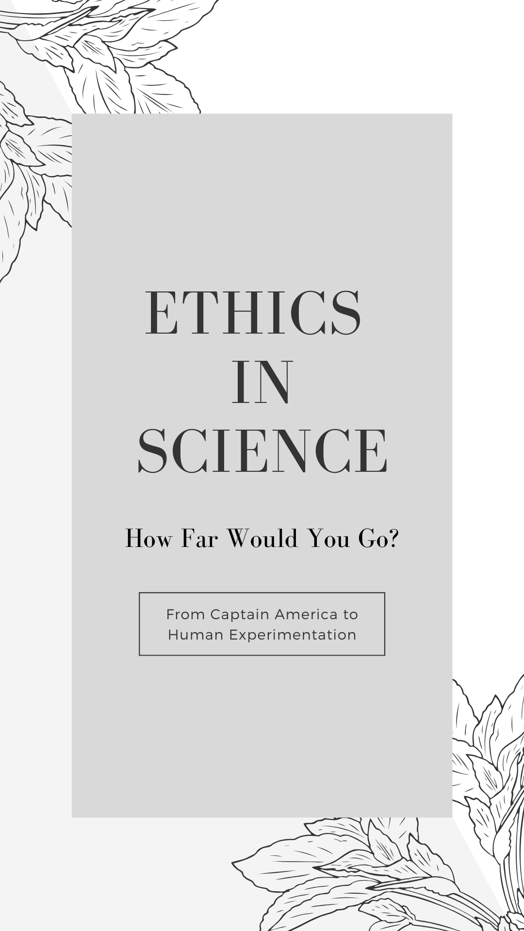 Lesson Plan cover for Ethics in Science