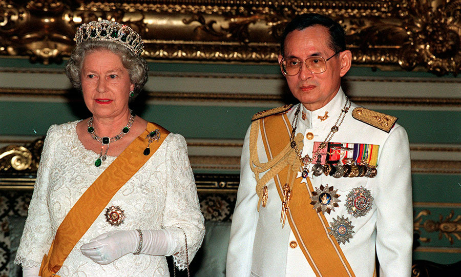 King Bhumibol and Queen of England