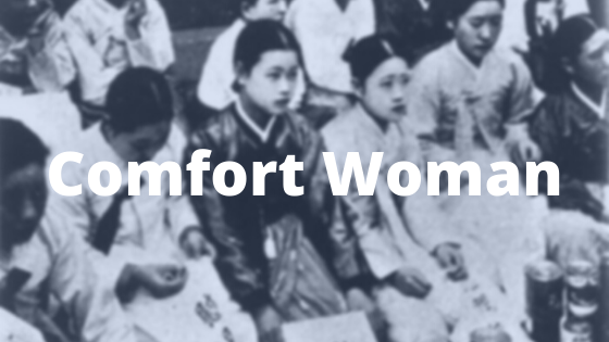 Group of comfort women sitting